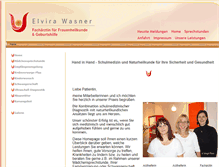 Tablet Screenshot of praxis-wasner.de
